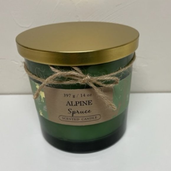 Alpine Other - Alpine Spruce Banded Jar Candle - 14 oz .*NWT*